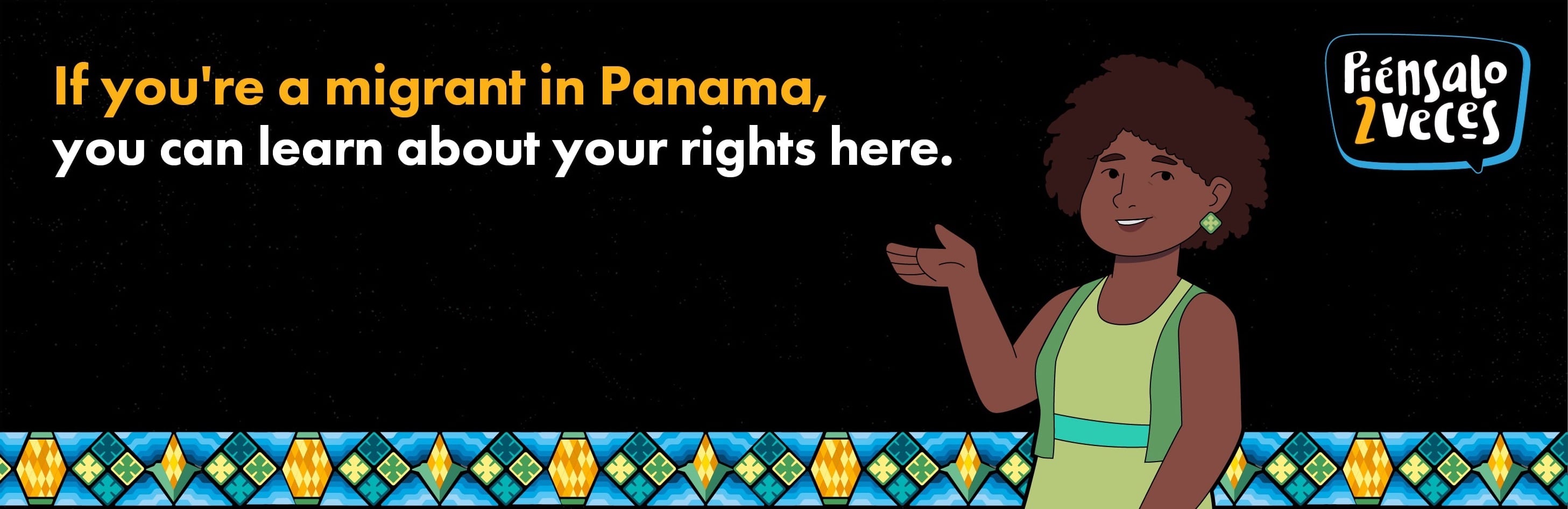 Ilustración Campaña Derechos laborales de las personas migrantes en Panamá